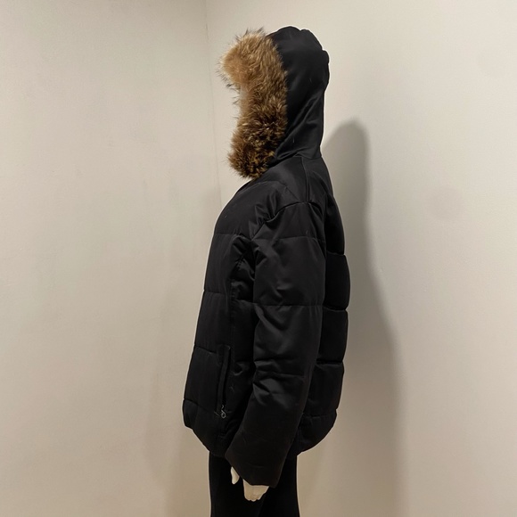 Andrew Marc New York Down Jacket Coat (Raccoon Fur Trimmed Hood) - Picture 2 of 7
